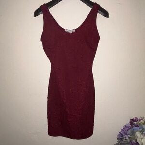 American Vintage Burgundy Mini Dress